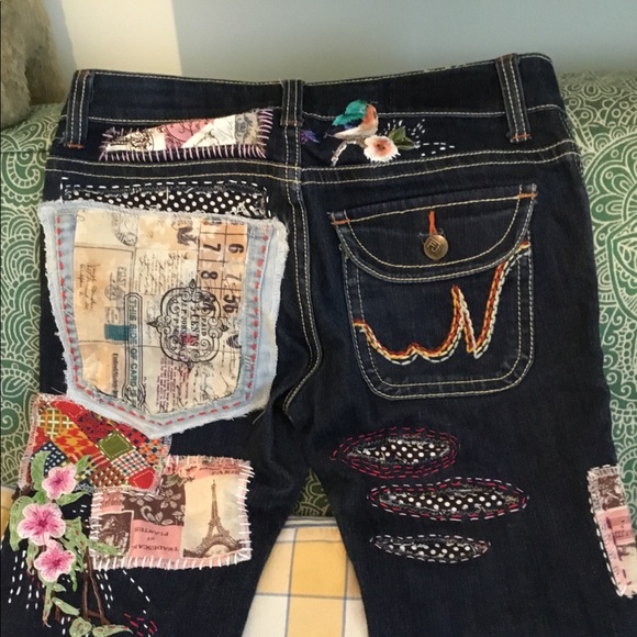 CUSTOM MADE JEANS “MY QUEENS WISH” ON ETSY - Picture 2 of 7